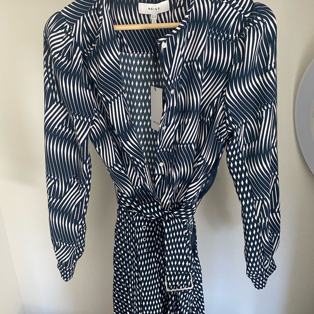 Reiss Ina New Mix Print Midi